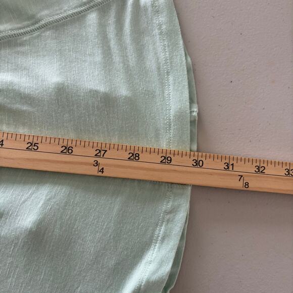 Soft Surroundings Women's Medium Mint Green V-Neck Long Sleeve Swing Tunic Top - Picture 6 of 10